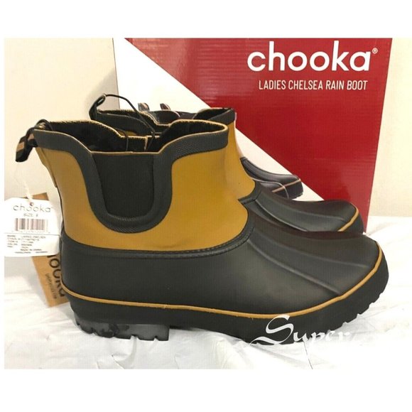 chooka rain boots chelsea